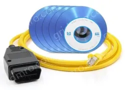 Square with CD E-SYS ENET For ICOM BMW F Series Car Brush Hidden Wire with Full Set CD V50.3