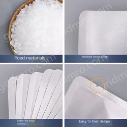 Aluminum foil vacuum packaging bag Food air extraction seal Tin foil cooked food fresh-keeping tea facial mask bag Aluminum film bag