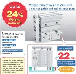 With Air Cushion MGP Series MGPM25-50AZ