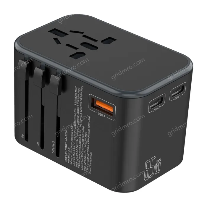 New GaN 65W PD Super Fast Charge Travel Adapter