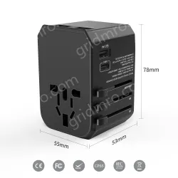 Hot sale PD travel adapter KRUSB-WLG3301B