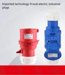 32A 4-pole 415V industrial plugs