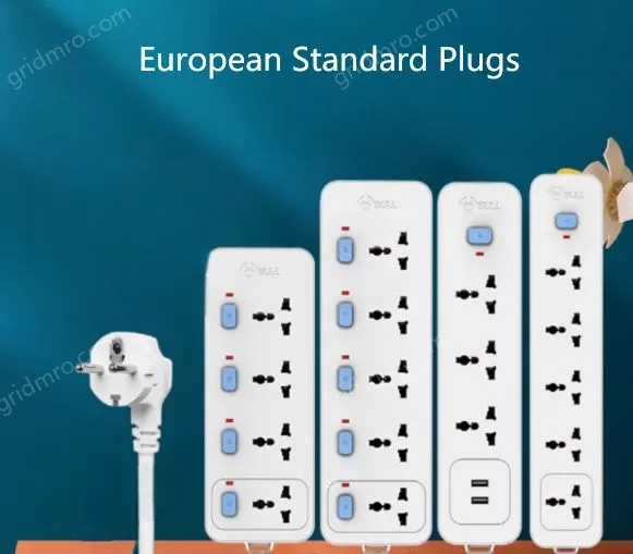 European Standard master switch 3 socket