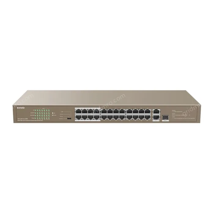 24FE+2GE/1SFP Rackmount Switch With 24-Port PoE