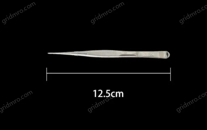 Stainless steel tweezers Straight tip (304 models) 12.5cm