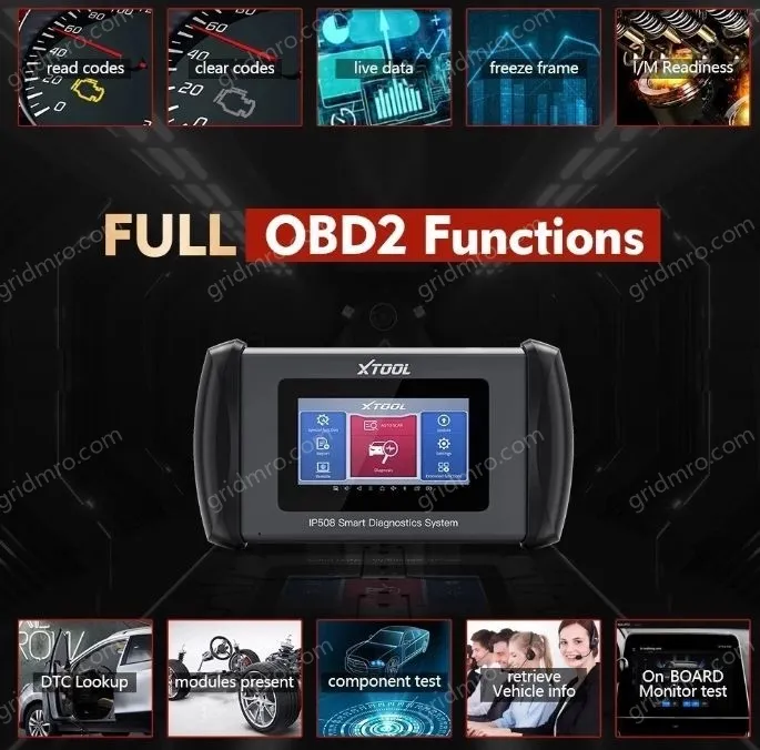 XTOOL InPlus IP508 5 Systems Auto Diagnostic Scanner