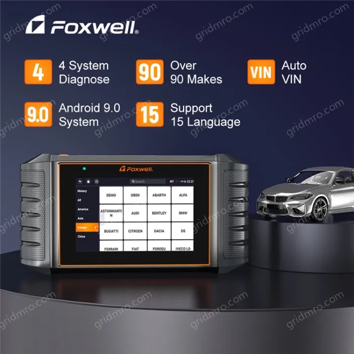 FOXWELL NT1009 Automotive Full System Diagnostic Tool Bidirectional Tester with Over 30 Resettings