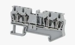 ST2.5-QUATTRO Yellow & Green Spring Terminal Blocks DIN rail type in-line terminal blocks