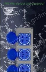 Explosion-proof cast aluminium 5-hole black