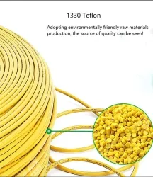 Teflon Wire Cable 26AWG Red 7 cores